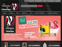 Tablet Screenshot of cheminees-atlantique.fr
